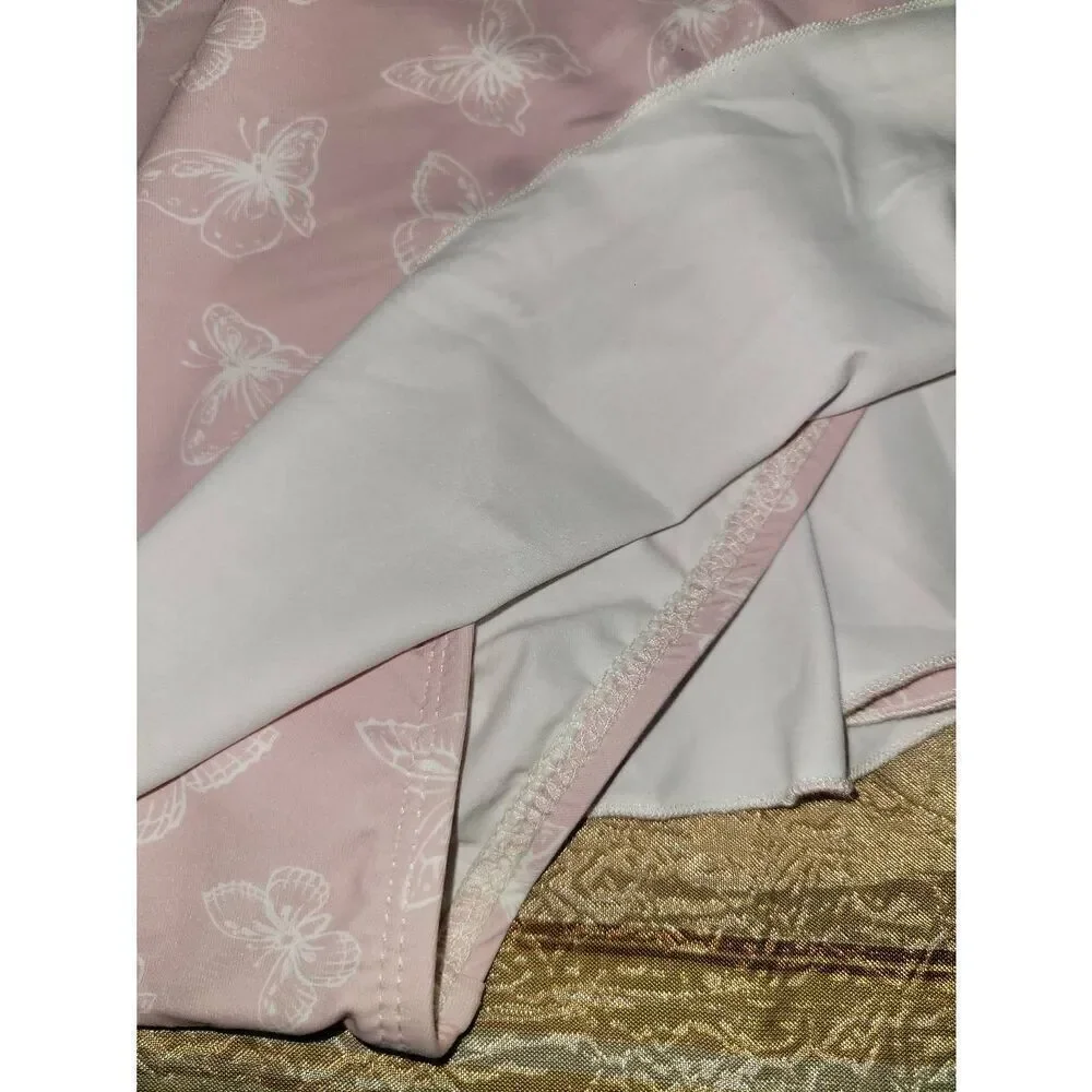 Pink butterfly pattern One piece bathing suit - Picture 5 of 10